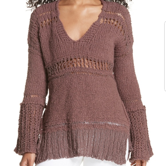Free People Sweaters - NWT Free People purple boho sweater